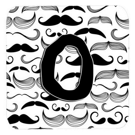 CAROLINES TREASURES Letter O Moustache Initial Foam Coasters- Set of 4 CJ2009-OFC
